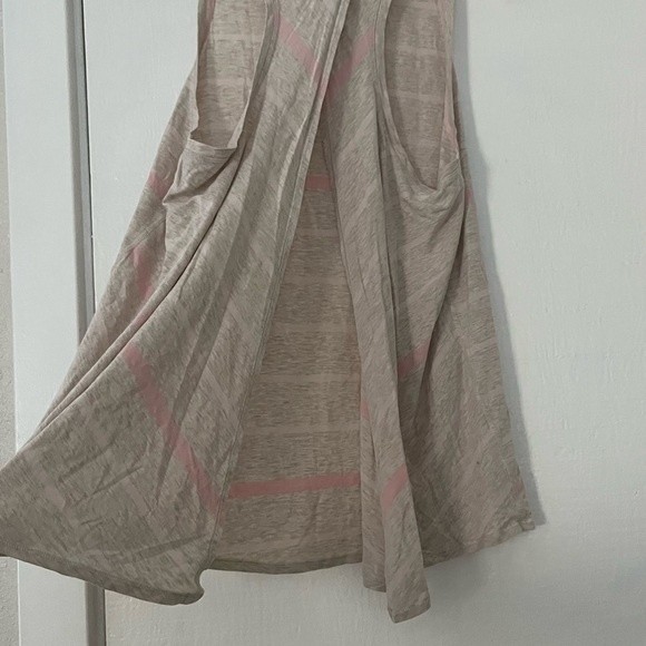 Lululemon Heathered Dune Pink Striped All Tied Up Tank Top 6 - Picture 5 of 7